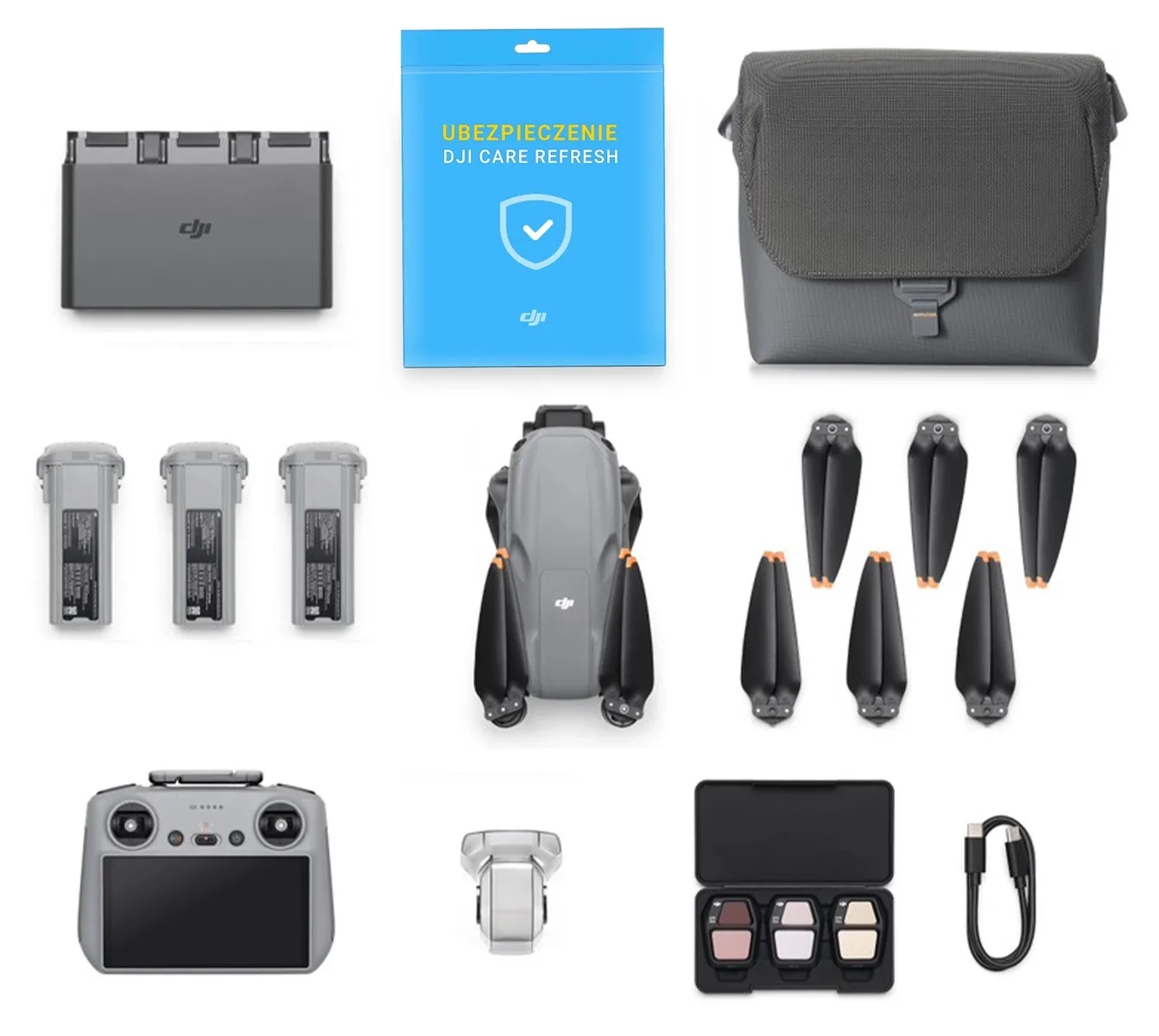 Pełny skład zestawu DJI Air 3S