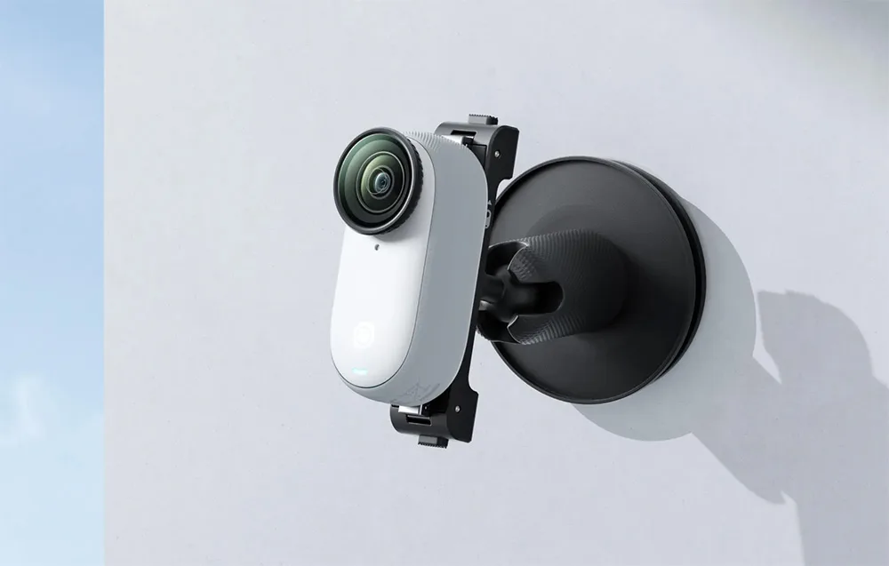 Insta360 GO 3 and GO 3S rotating mount with reusable adhesive base