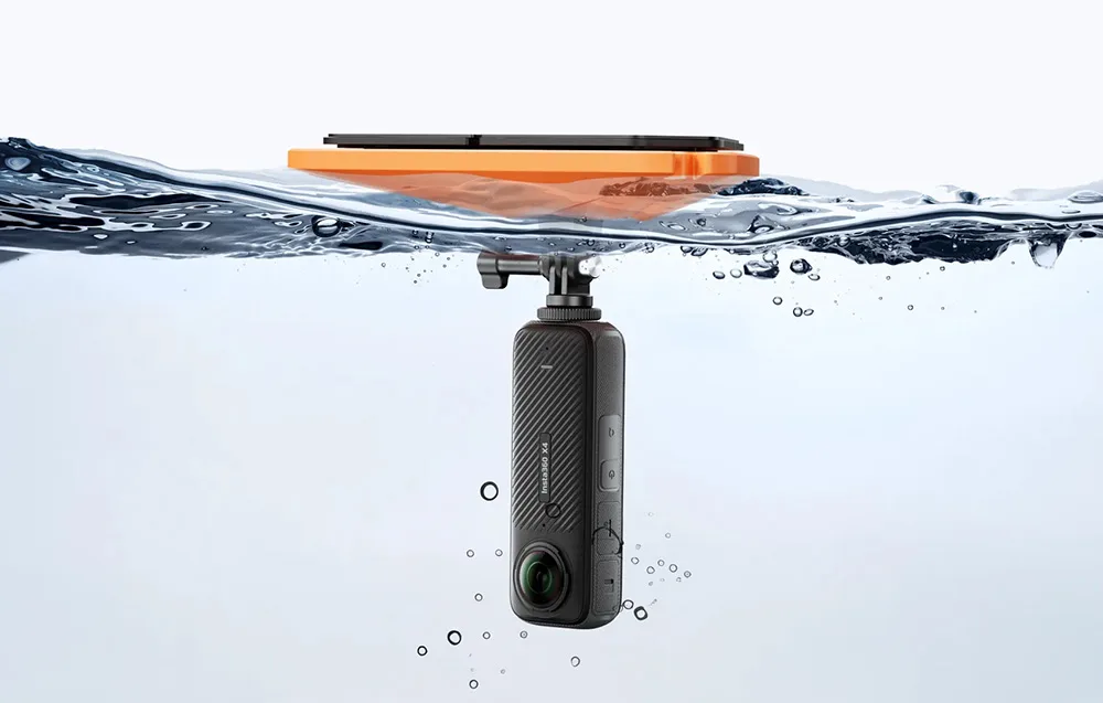 Stabilne mocowanie Insta360 do deski surfingowej