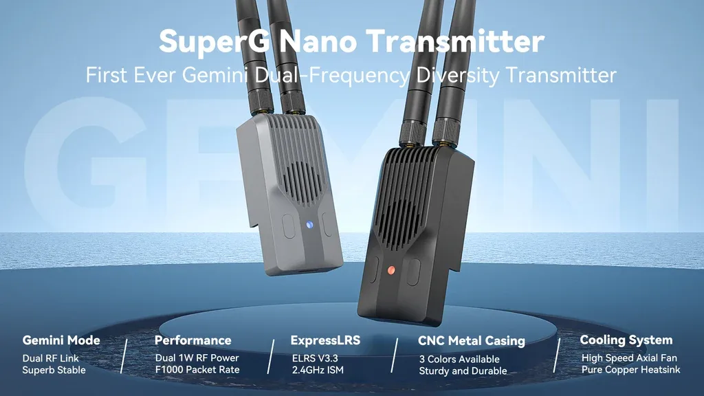 BETAFPV SuperG Nano transmitter in red