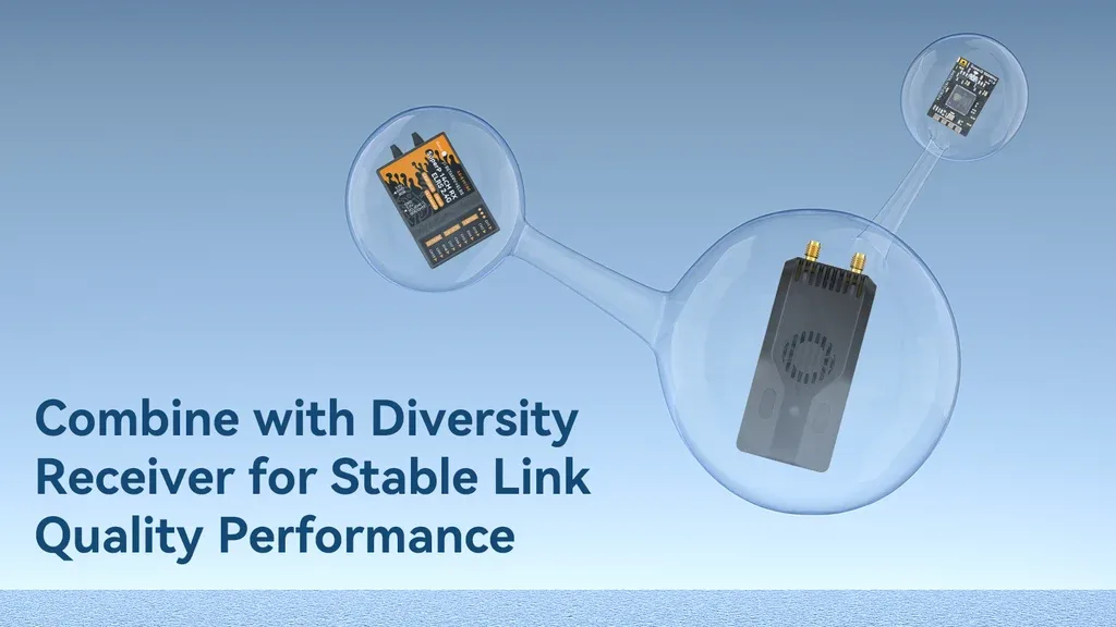 SuperG Nano transmitter paired with diversity receiver