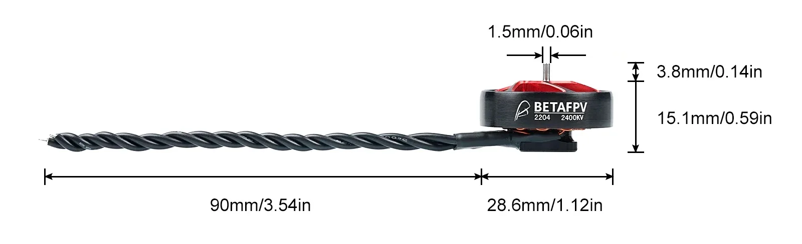 Silniki BetaFPV 2204 2400KV - 4szt