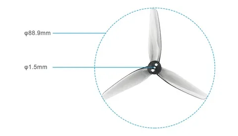 Характеристики пропелерів HQProp 3520 3-Blade