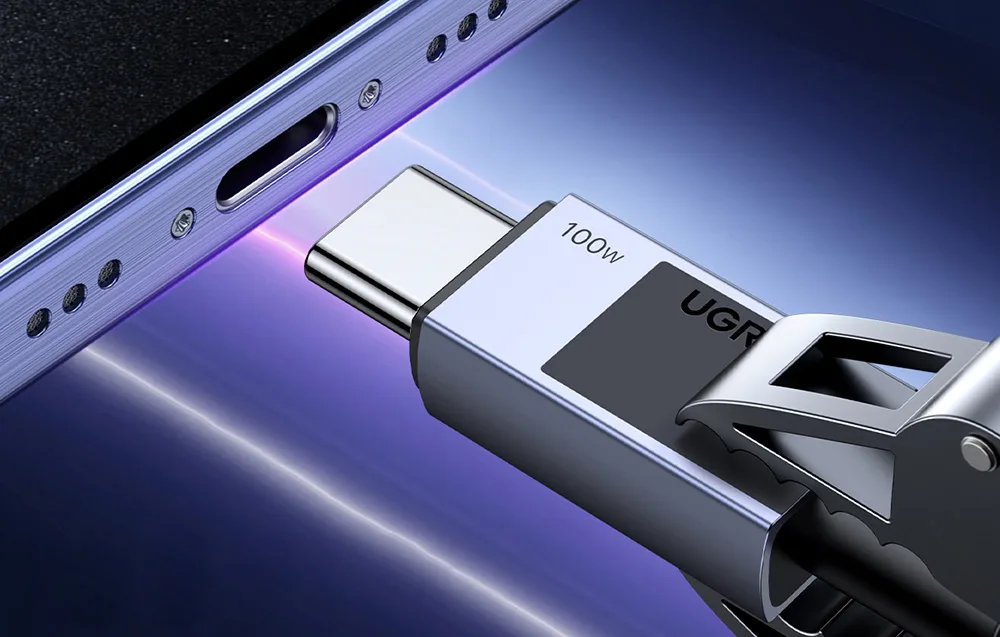 Durable Ugreen USB-C to USB-C PD cable with reinforced construction