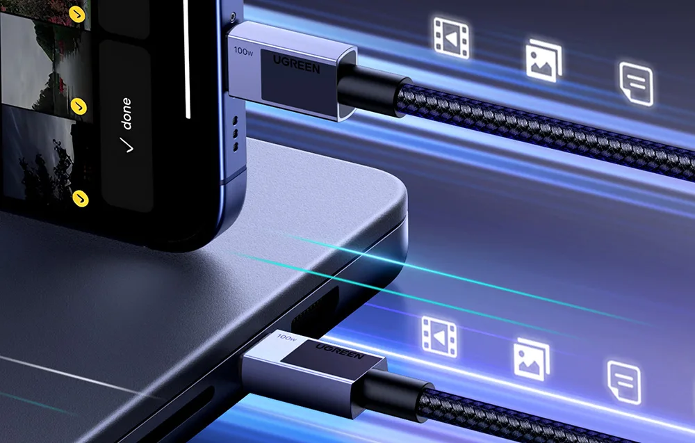 Ugreen USB-C to USB-C cable for charging and 480 Mbps data transfer