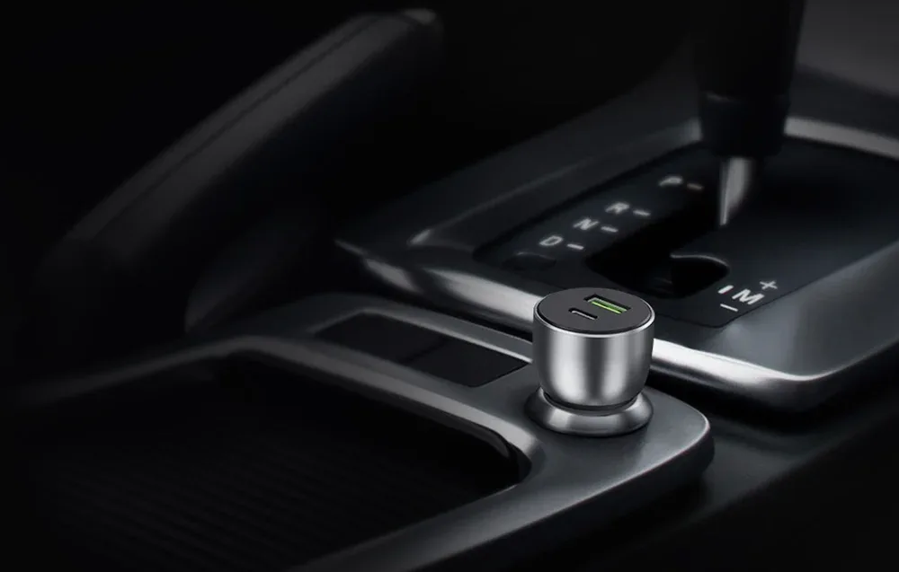Автомобільний зарядний пристрій Ugreen CD213 USB + USB-C, 36W (сірий)
