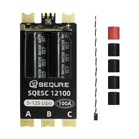Brushless Electric Speed Controller 5-12S 100A Power Supply SEQURE 12100 (AM32)