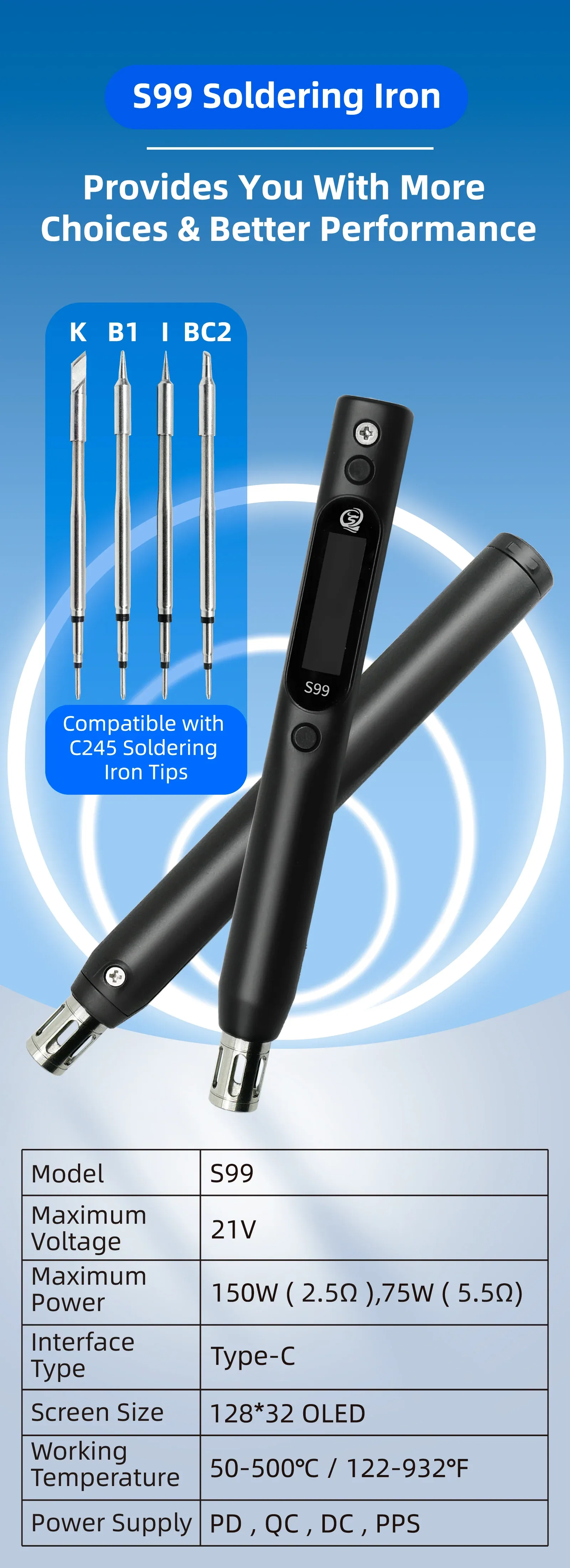 SEQURE S99 Soldering Iron Image 1