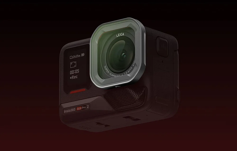 PL polarizing filter for Insta360 Ace Pro 2 reducing glare and reflections