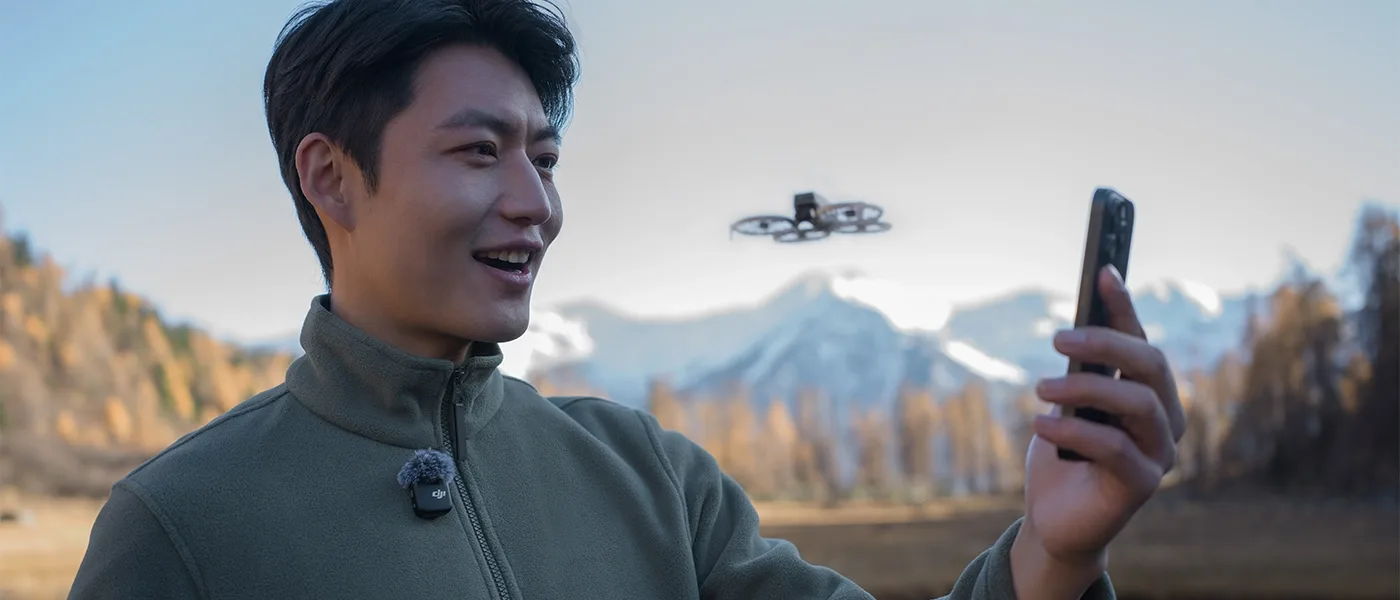 Wygodne intuicyjne sterowanie DJI Flip