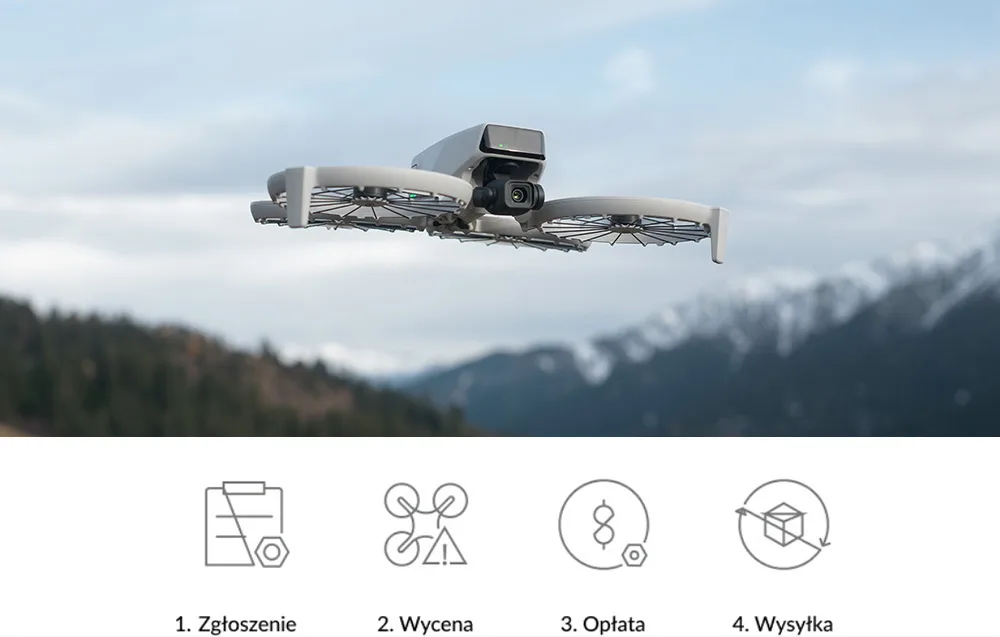 Procedura zgłoszenia w DJI Care Refresh