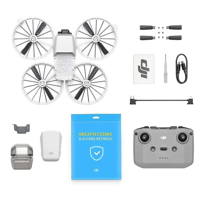DJI Flip standard set with DJI RC-N3 controller and accessories