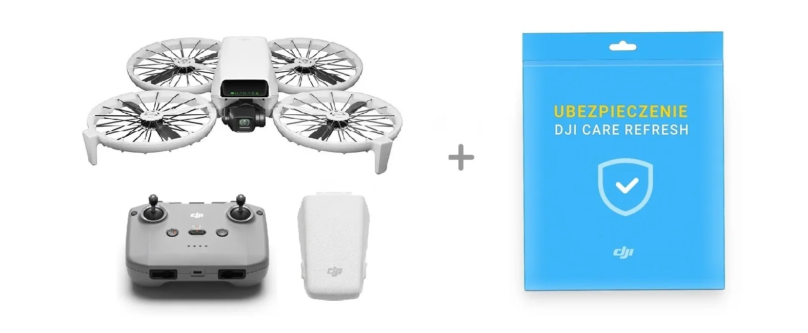DJI Flip drone bundle with DJI RC-N3 controller and DJI Care insurance