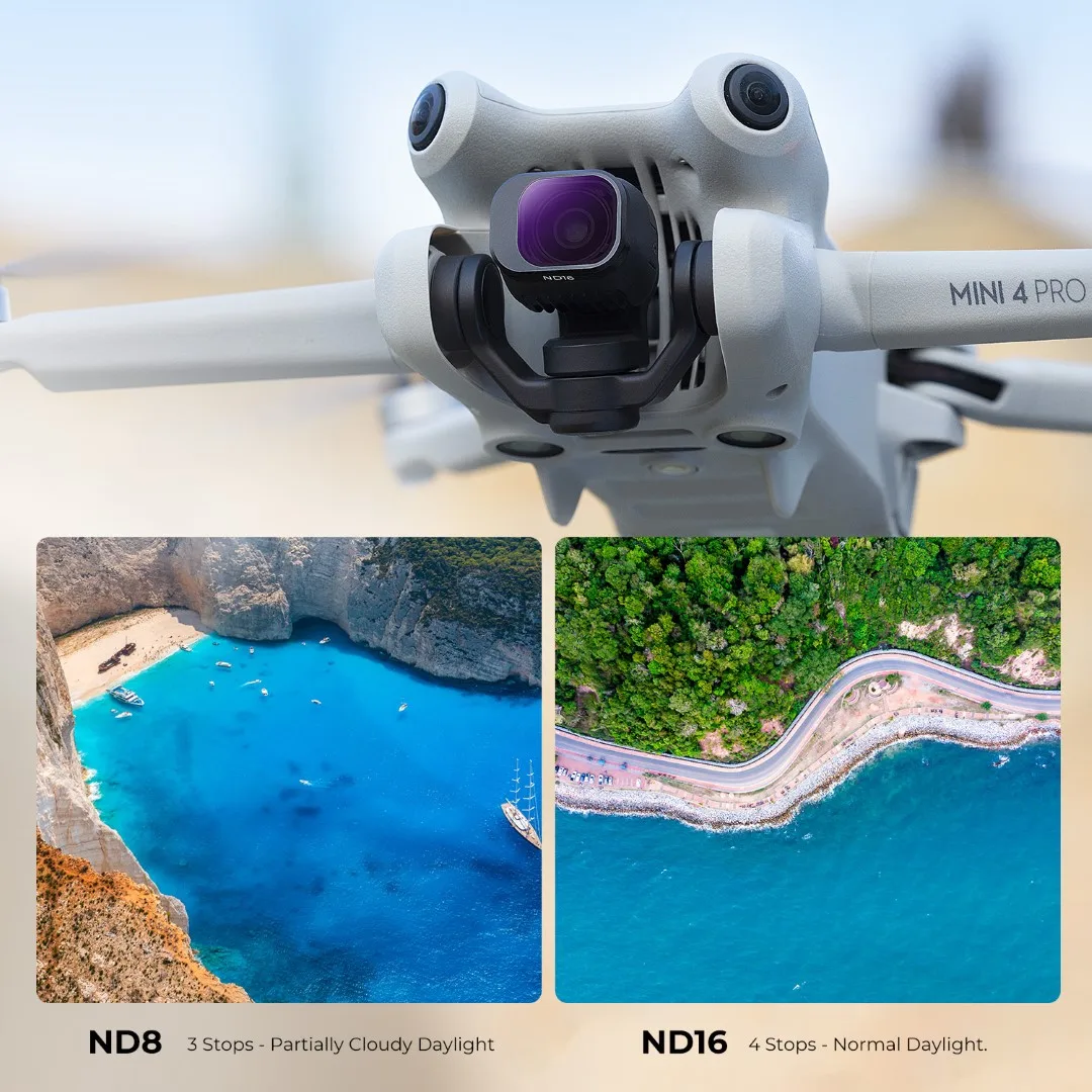 Zestaw 6 filtrów ND+CPL K&F Concept do drona DJI Mini 4 Pro