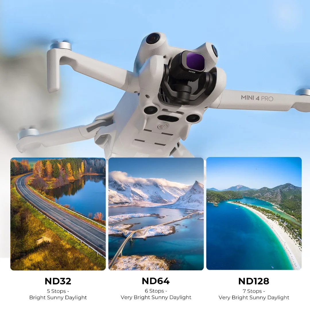 Zestaw 6 filtrów ND+CPL K&F Concept do drona DJI Mini 4 Pro