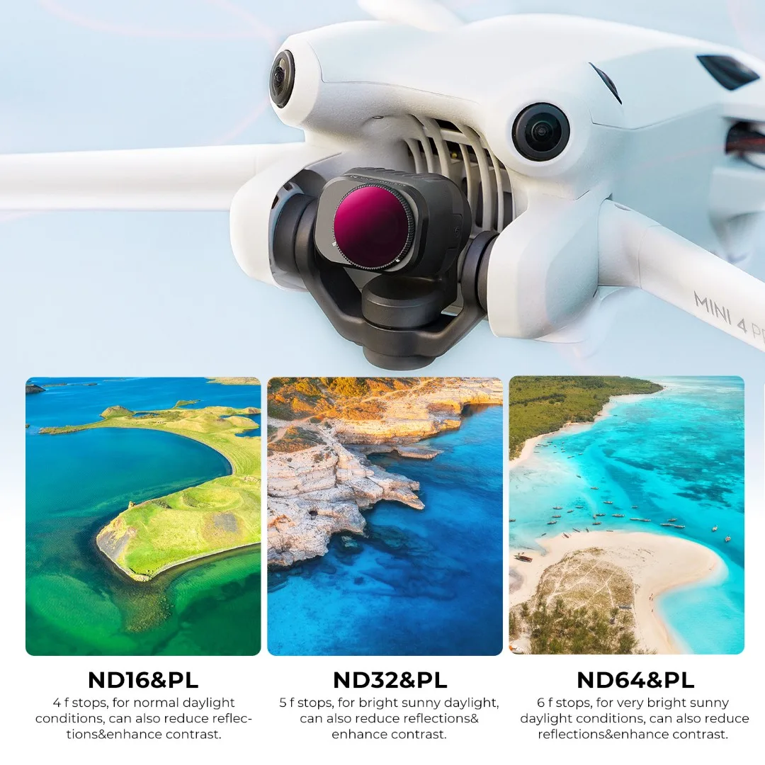 Zestaw 6 filtrów ND/PL+CPL K&F Concept do drona DJI Mini 4 Pro
