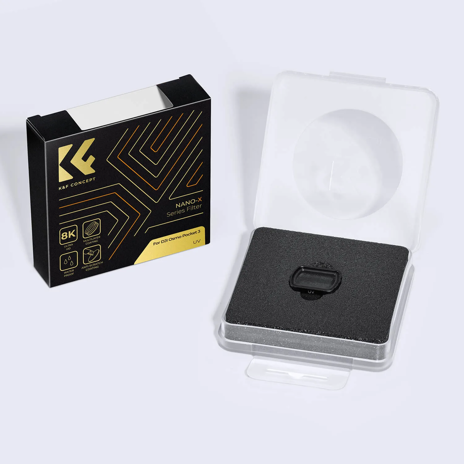 Filtr UV marki K&F Concept do kamery DJI Osmo Pocket 3 / 4