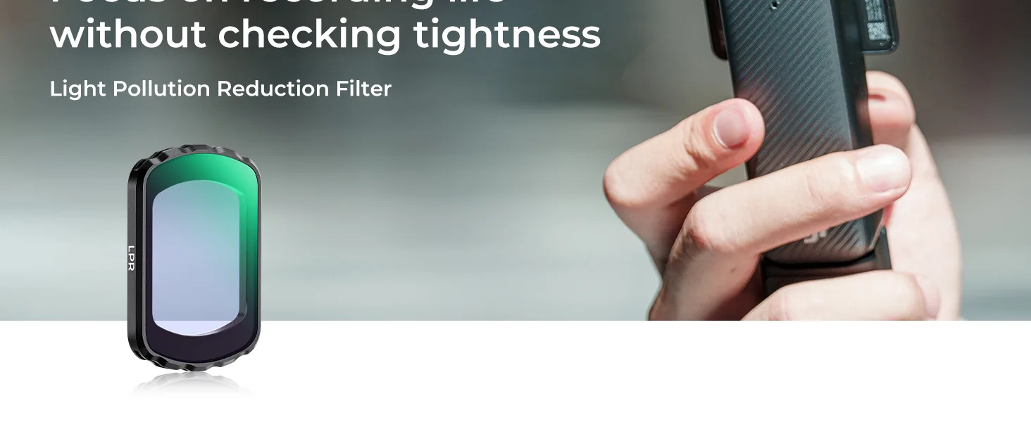 Filtr LPR marki K&F Concept do kamery DJI Osmo Pocket 3 / 4