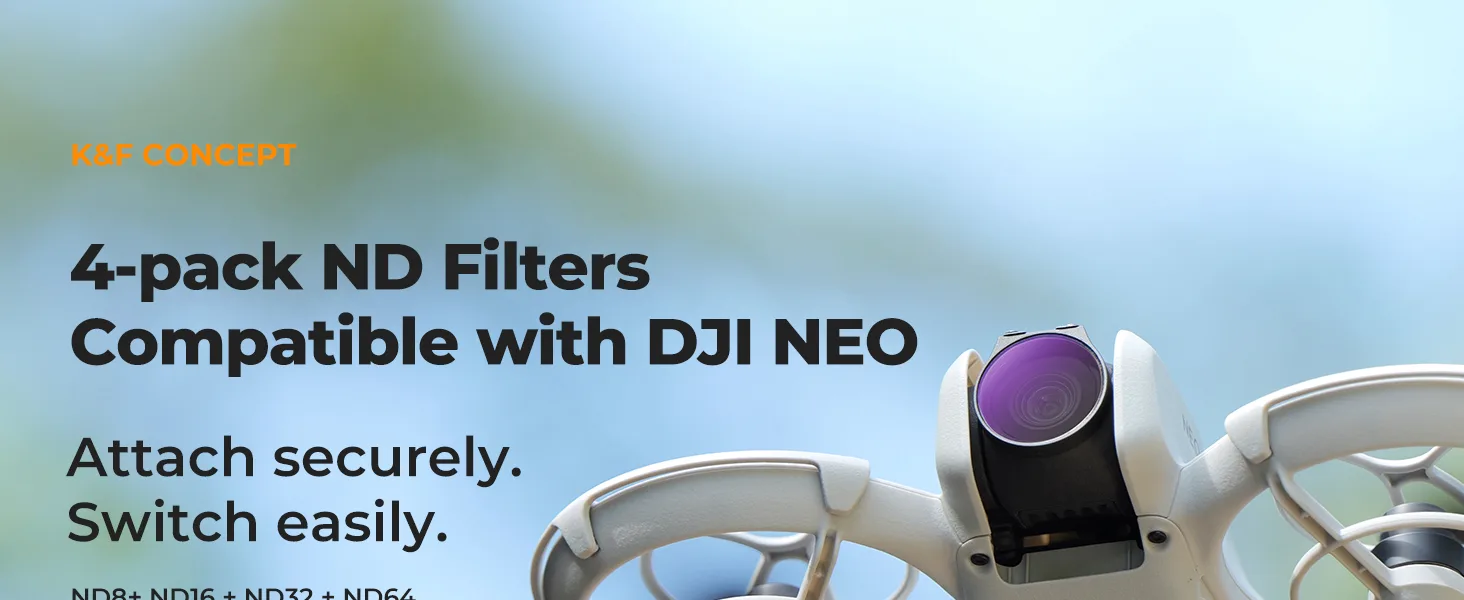 Zestaw 4 filtrów ND K&F Concept do drona DJI Neo