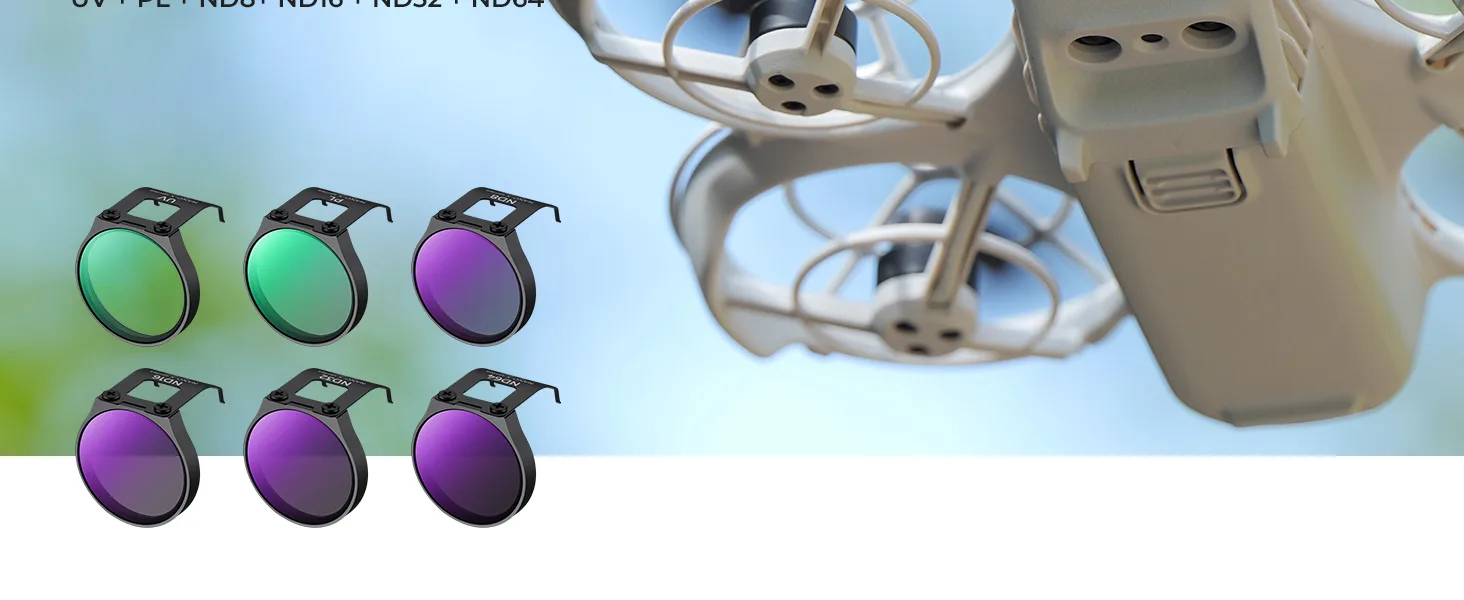 Zestaw 6 filtrów CPL+UV+ND K&F Concept do drona DJI Neo