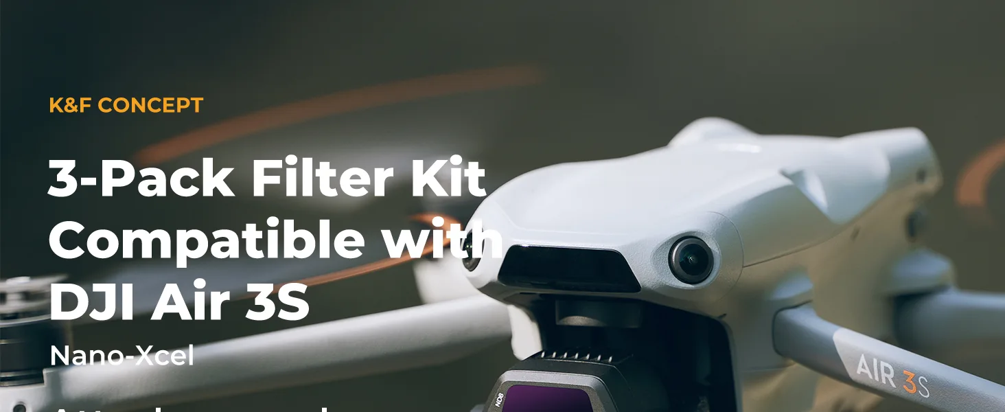 Zestaw 3 filtrów CPL+ND K&F Concept do drona DJI Air 3S