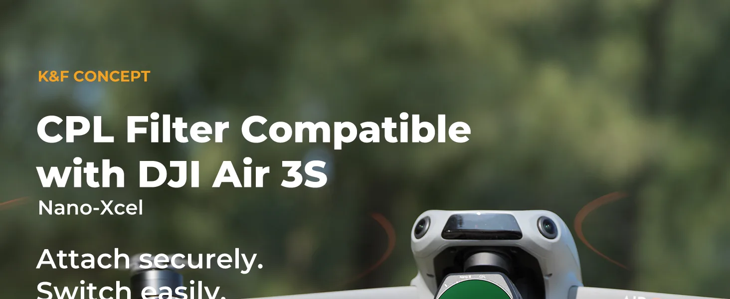 Filtr CPL marki K&F Concept do drona DJI Air 3S