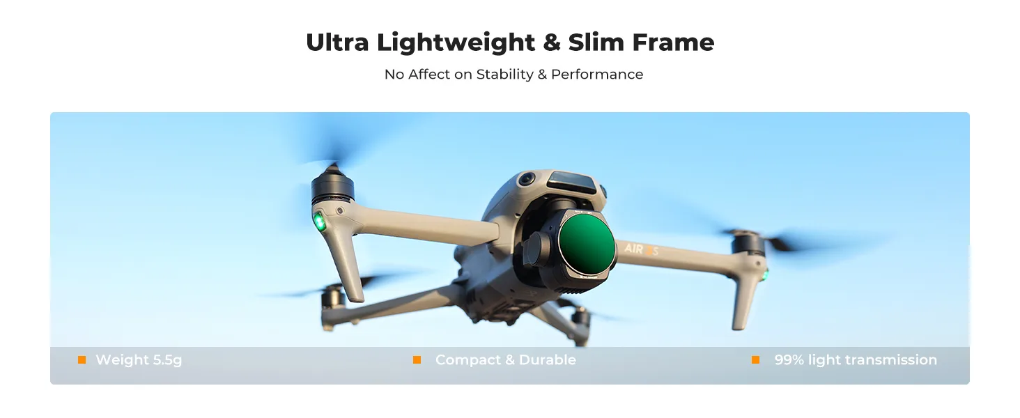 Filtr CPL marki K&F Concept do drona DJI Air 3S