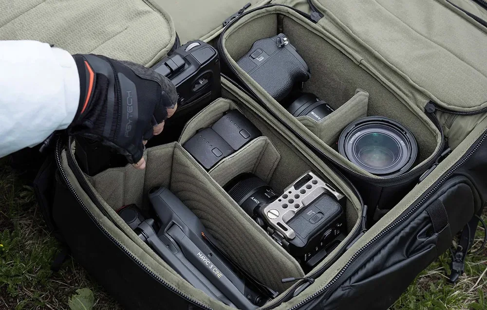 PGYTECH OnePro Flex 50L Backpack (Black) + L Organizer