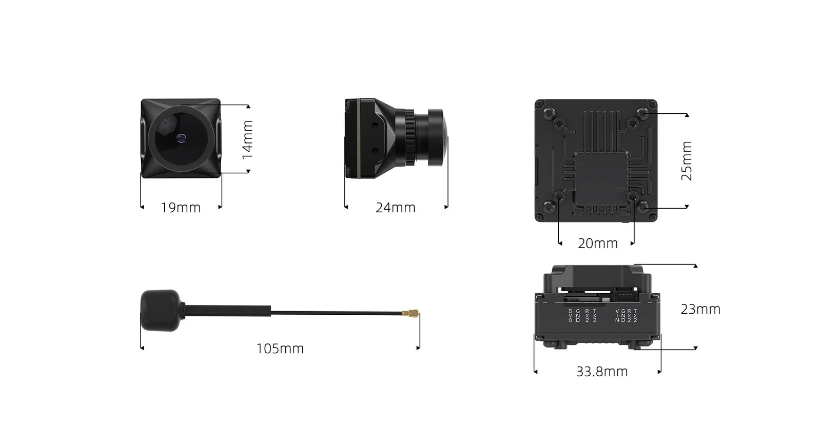 Walksnail Avatar GT Kit (Dual Antennas 2W 140 mm)