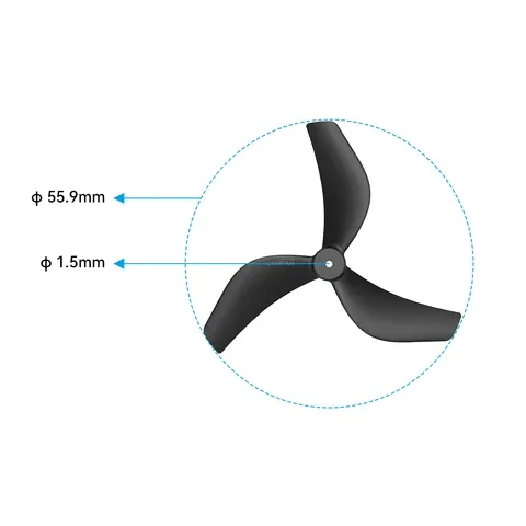 Gemfan 2218 3-Blade Propellers (1.5mm Shaft)