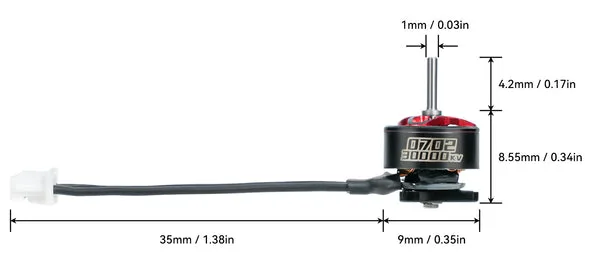 BetaFPV 0702 motor diagram