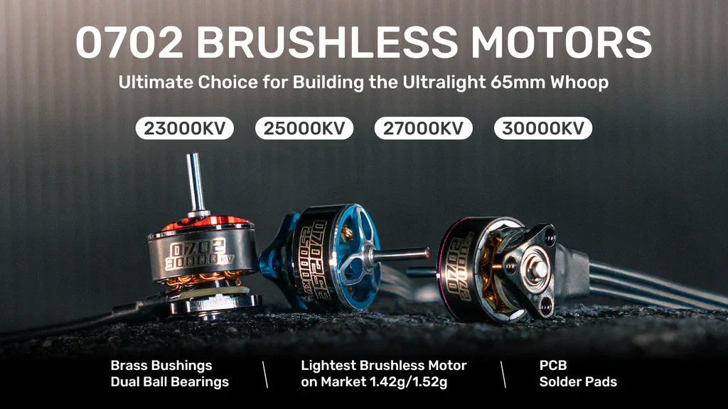 BetaFPV 0702 27000KV brushless motors - 4 pack