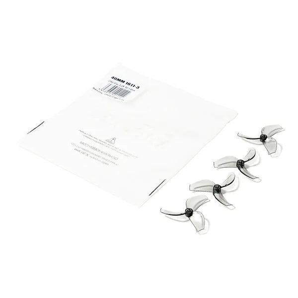 Gemfan 1611 3-Blade Propellers (1.5mm Shaft) - Transparent Gray