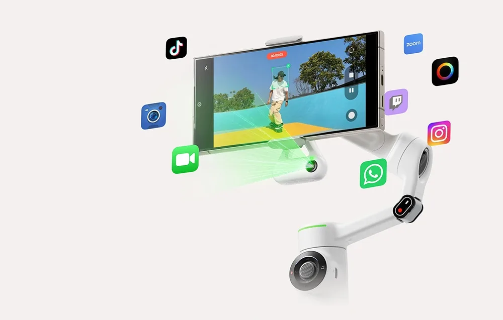 Tryby panoramy i nagrań sportowych w Insta360 Flow 2 Pro