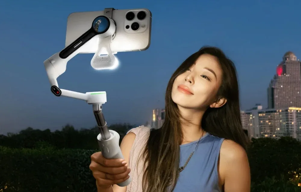 Stabilizator Insta360 Flow 2 Pro Creator Bundle w kolorze szarym