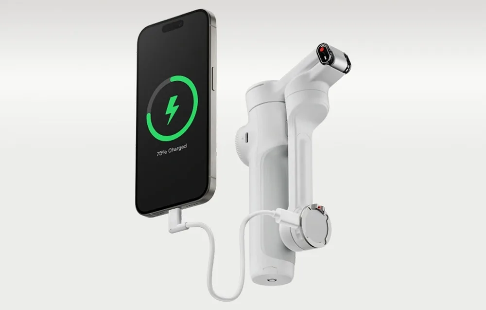 Składana konstrukcja stabilizatora Insta360 Flow 2 Pro