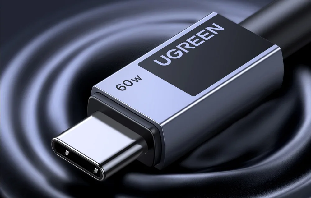 Кабель USB-C 2.0 до USB-C 2.0 Ugreen L524 PD 3A 3м (сірий)