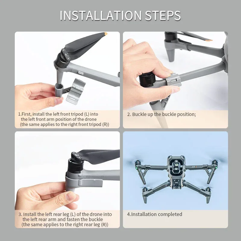 STARTRC folding landing gear for DJI Air 3 / 3S (20mm)