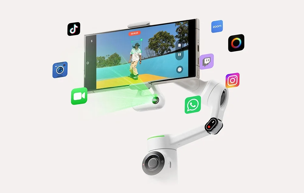 Sterowanie gestami w stabilizatorze Insta360 Flow 2 Pro