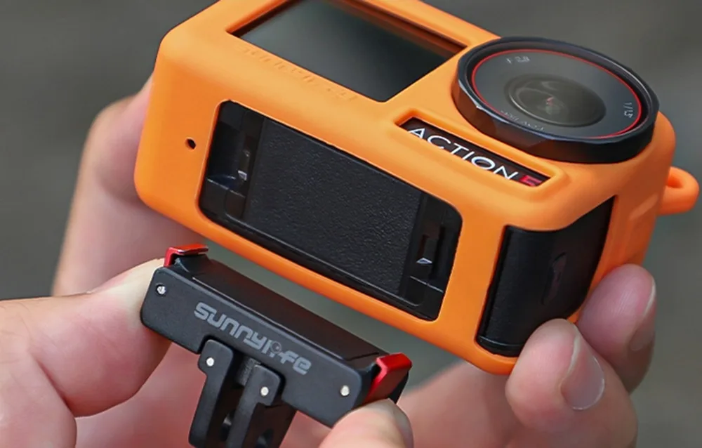 Pomarańczowe etui Sunnylife do DJI Osmo Action 5 Pro