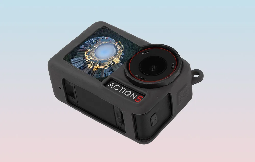 Czarne silikonowe etui Sunnylife do DJI Osmo Action 5 Pro