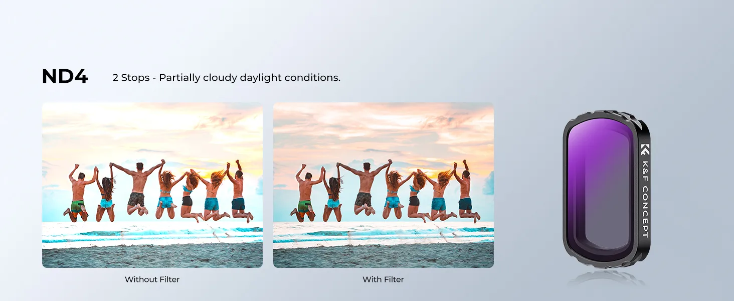 Set of 3 CPL+ND filters by K&F Concept for camera DJI Osmo Pocket 3