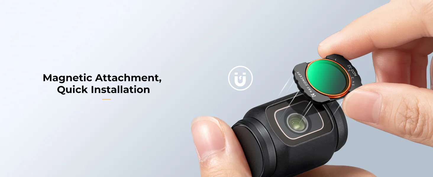 Filtr ND2-ND32 marki K&F Concept do kamery DJI Osmo Pocket 3 / 4