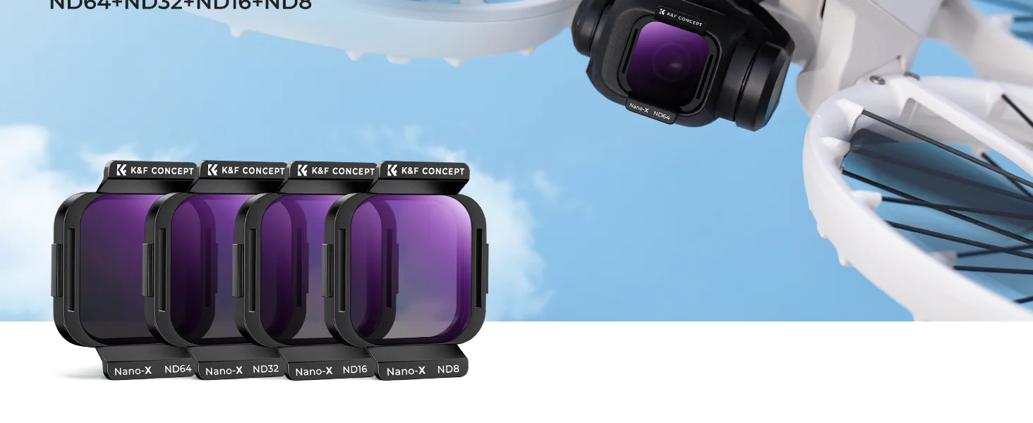 Set of 4 K&F Concept ND filters for drone DJI Flip