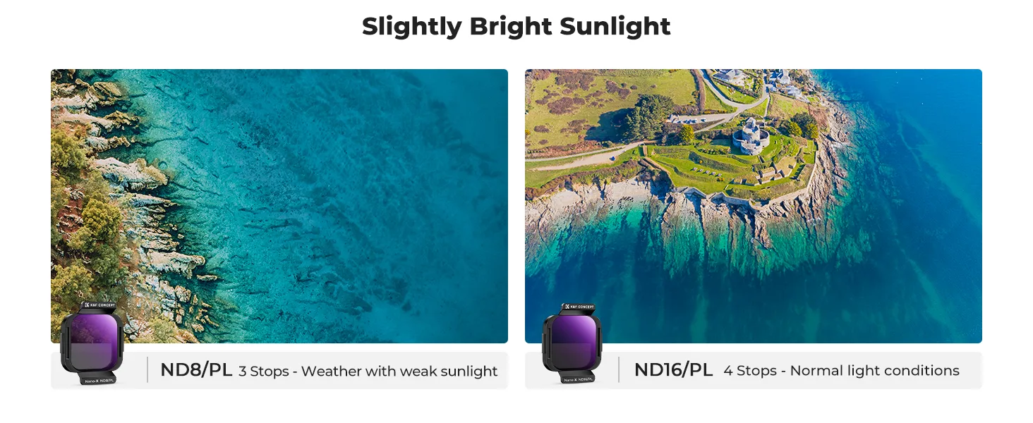 K&amp;F Concept set of 4 ND/PL filters for drone DJI Flip