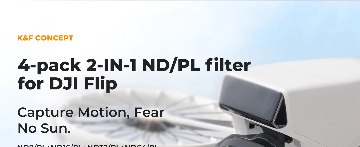 K&amp;F Concept set of 4 ND/PL filters for drone DJI Flip