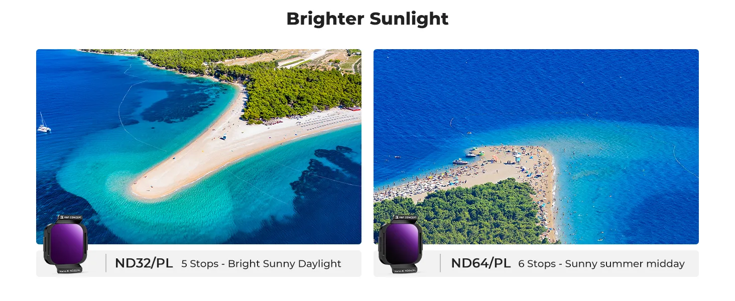 K&amp;F Concept set of 4 ND/PL filters for drone DJI Flip