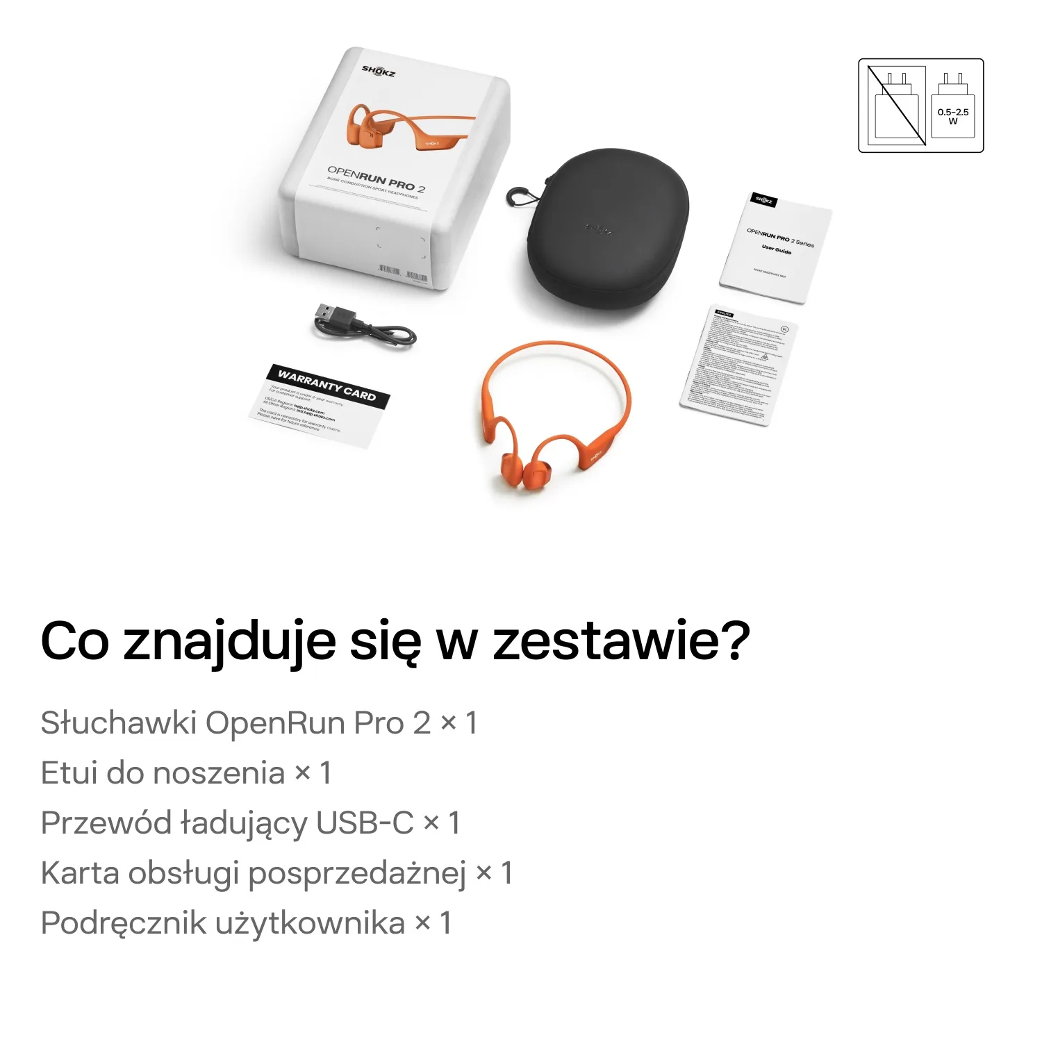 Słuchawki Shokz OpenRun Pro 2 Orange