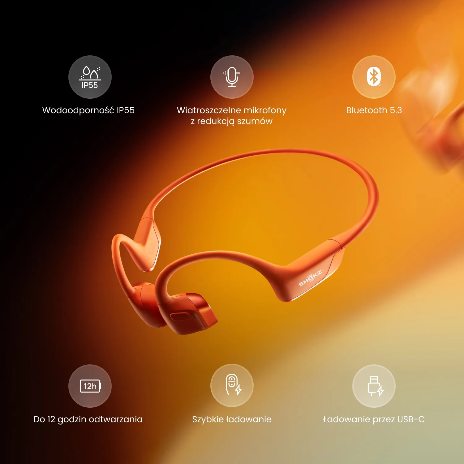 Wydajne baterie Shokz OpenFit Air