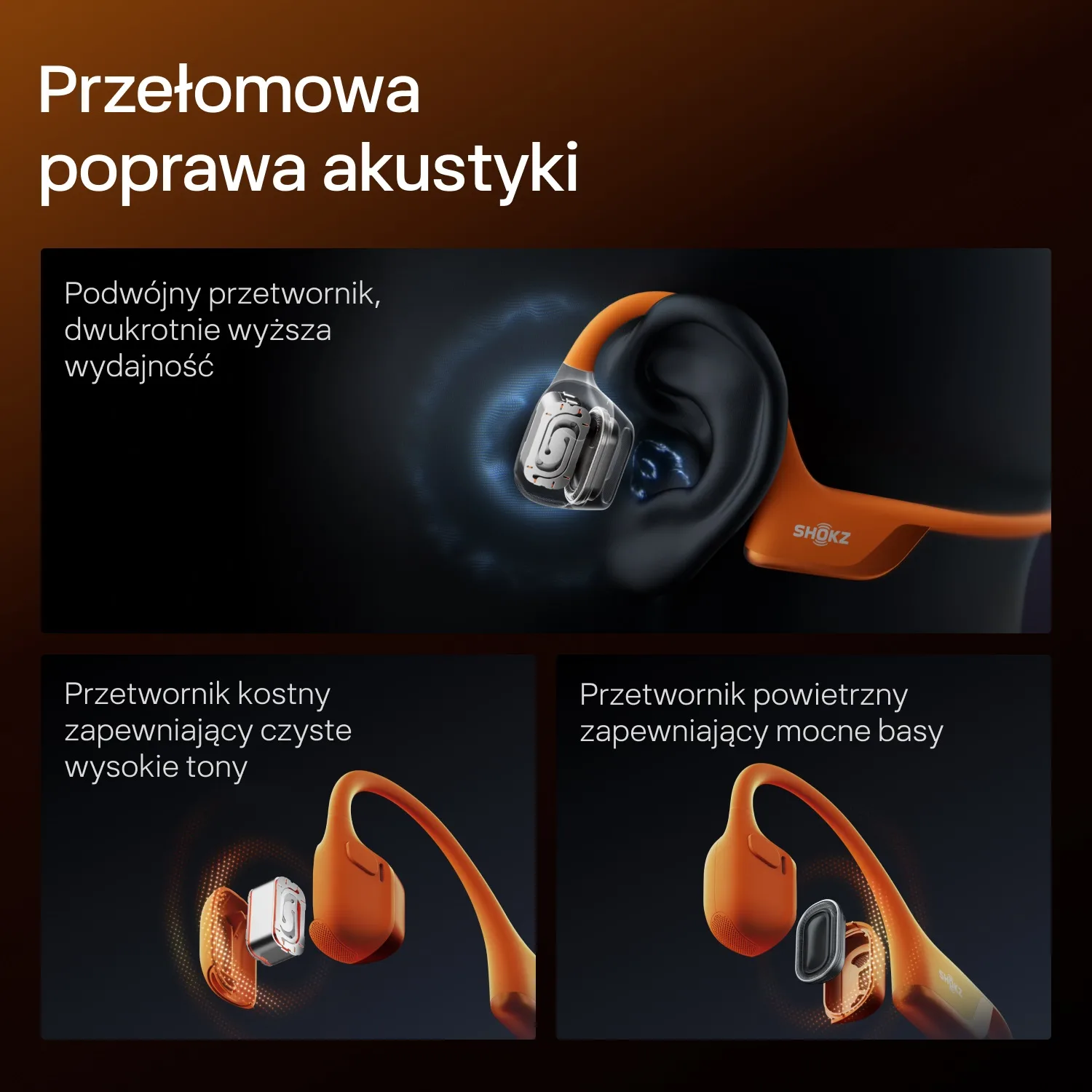 Słuchawki Shokz OpenRun Pro 2 Orange
